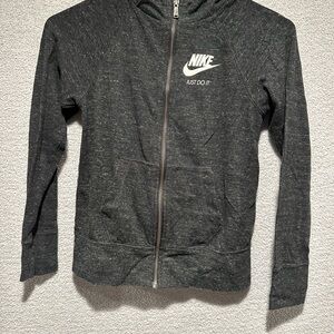 Nike Kids Gray Zip-Up Hoodie